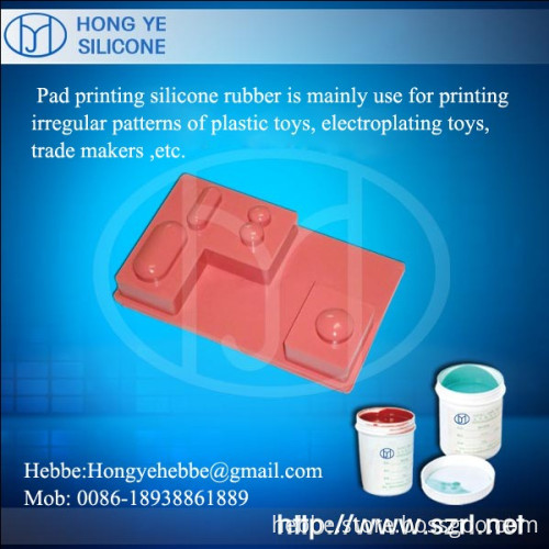 Pad printing silicone rubber